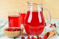 Клюквенный морс для снятия симптомов интоксикации